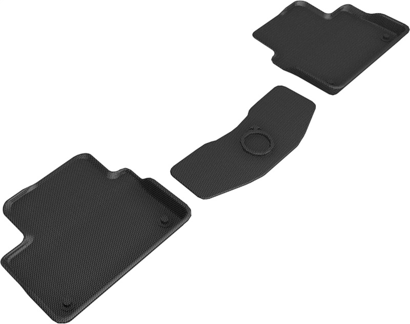 Volvo S60 Floor Mat - Rear - 3D MAXpider - Kagu - Black - `19-`20